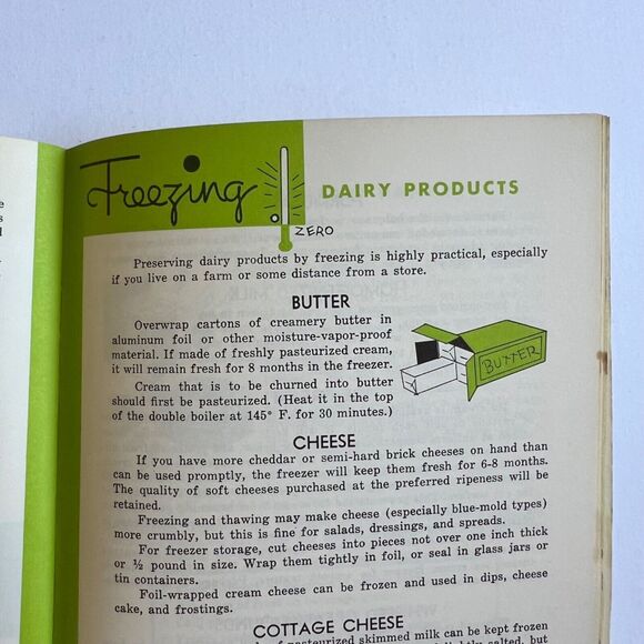 Vintage 1963 Cookbook Freezing Foods at Home Paperback - Picture 13 of 16